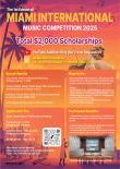2025 제1회 마이애미 국제 음악 콩쿠르(Miami International Music Competition 2025) 포스터