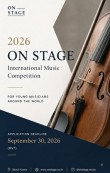 ON STAGE International Music Competition 2026 포스터